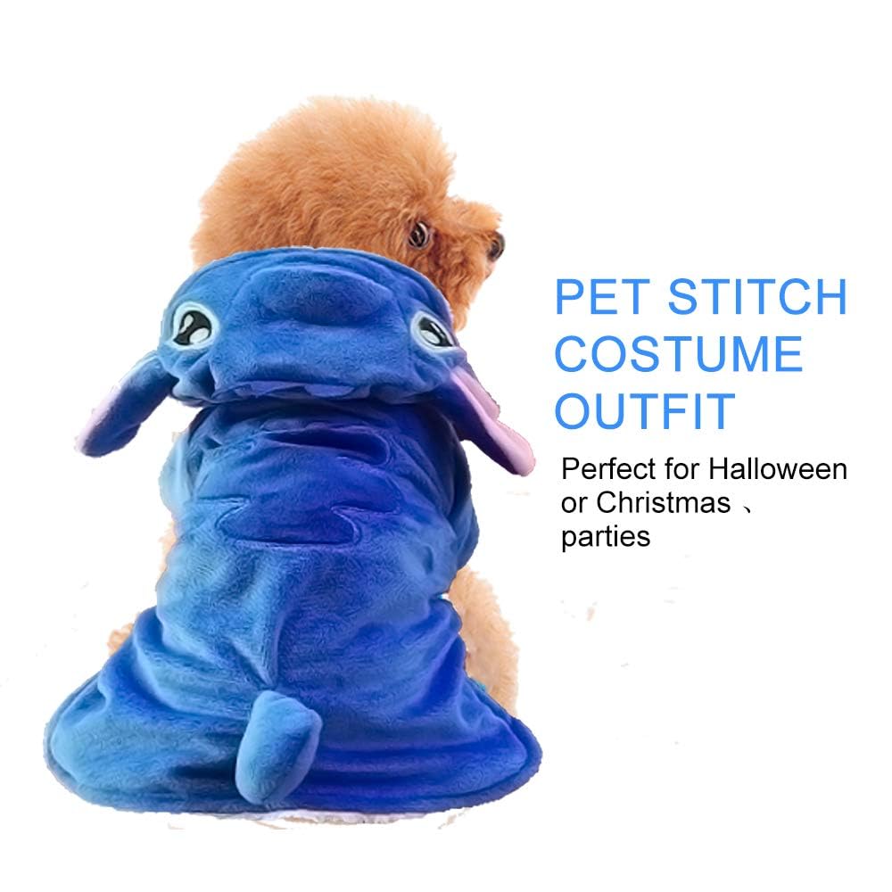Gimilife dog hoodie blue Christmas winter setup keeps pets warm.