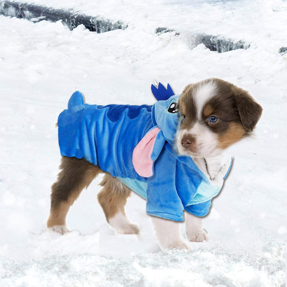 Gimilife Dog Hoodie Costume side view, easy-wear design for hassle-free dressing.