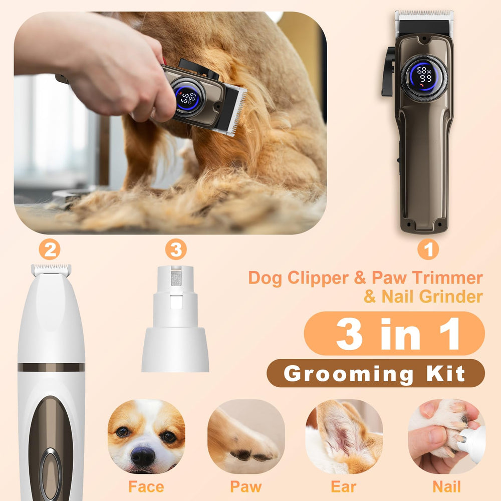 GIMPYN dog grooming kit blade close-up demonstrates precision blades