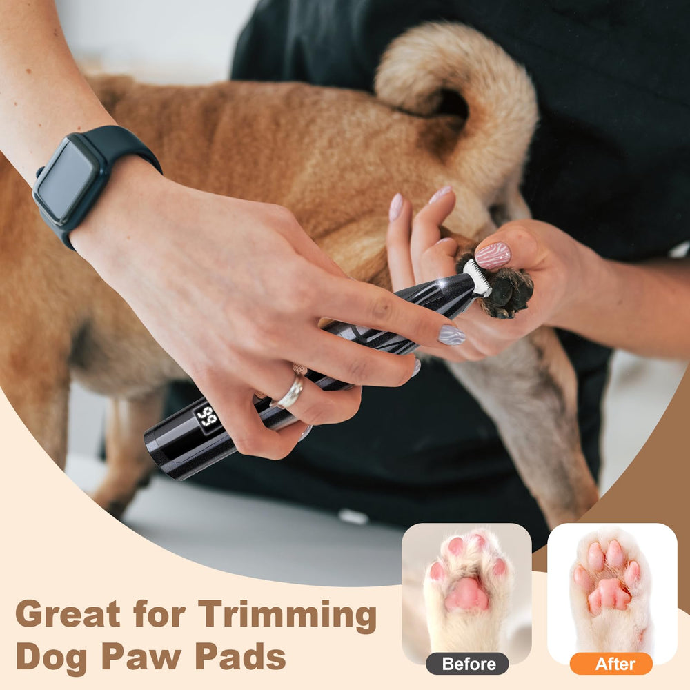 GIMPYN LED light feature illuminates the grooming area.