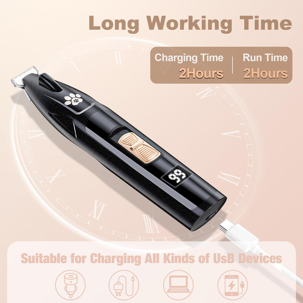 GIMPYN trimmer ready for routine cleaning with waterproof blade.
