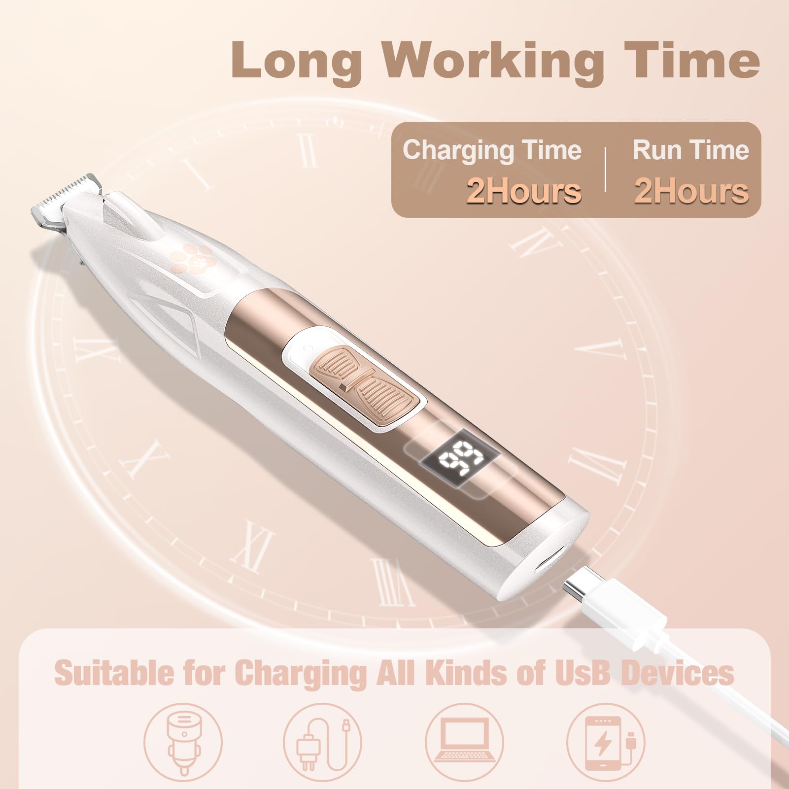 GIMPYN cordless paw trimmer for mobile grooming anywhere