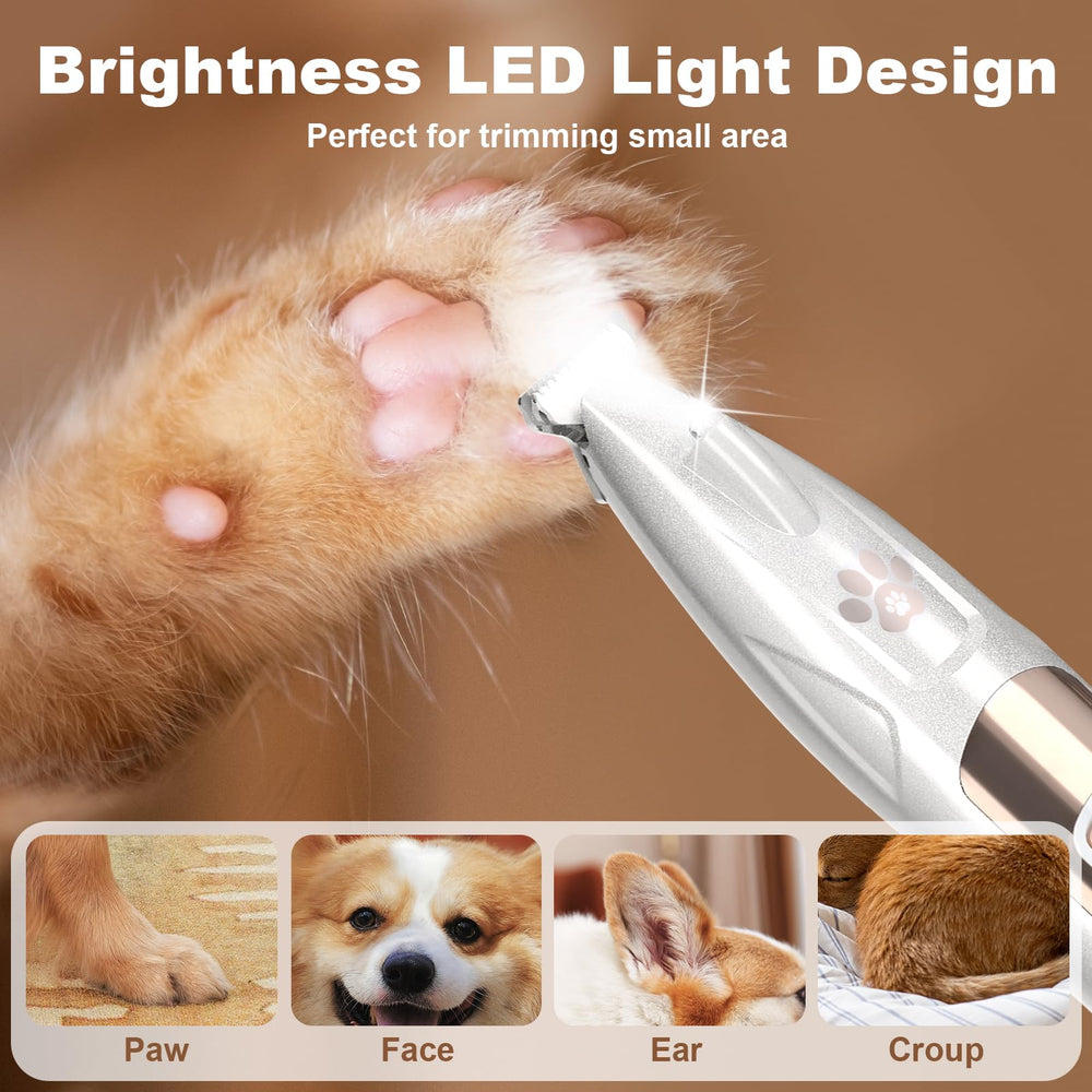 GIMPYN dog paw trimmer operates at ultra-low noise for calmer sessions