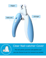 Ginalaia nail clippers safety lock blue keeps curious kids safe.