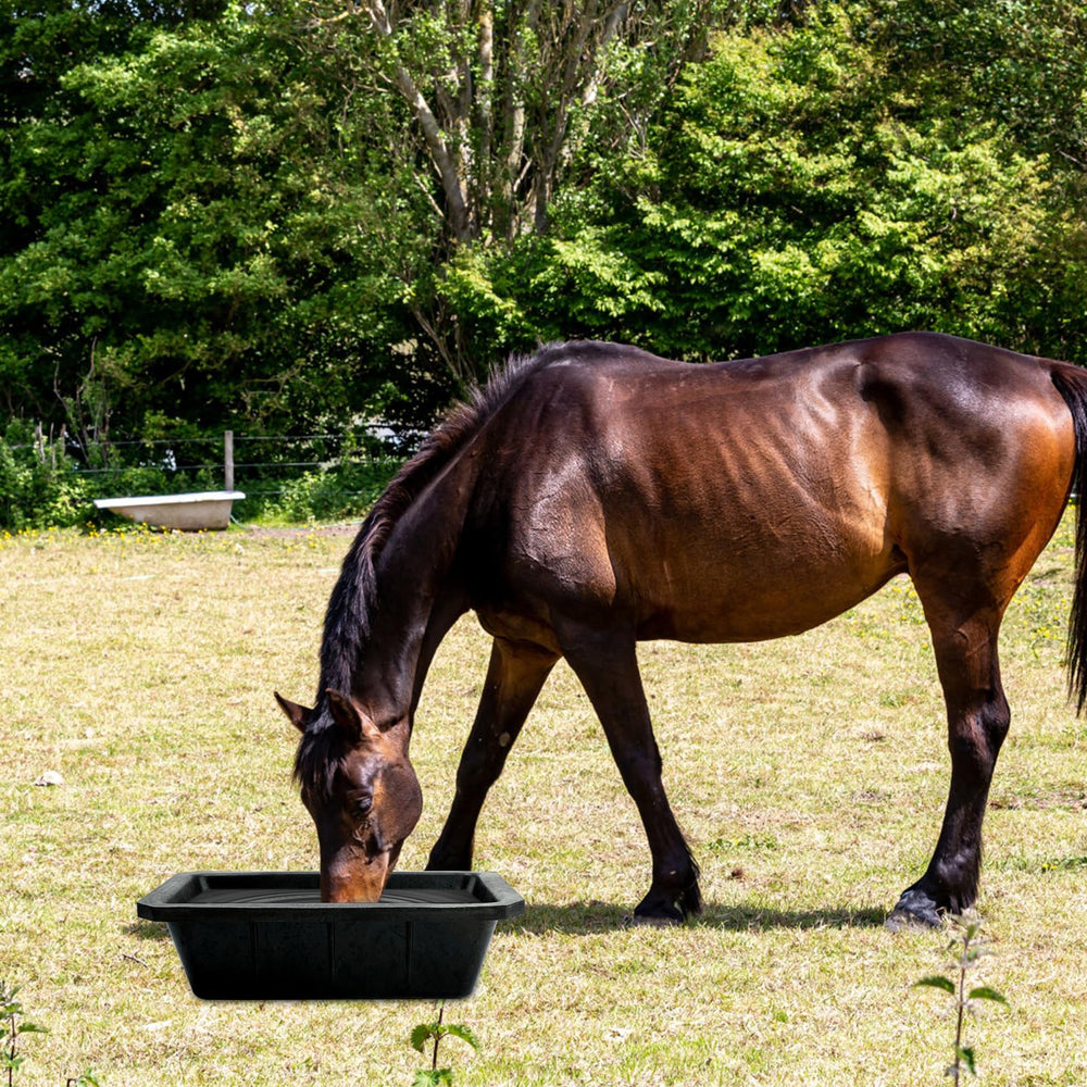 GINDOOR rubber trough withstands cold temperatures for year-round use.