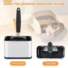 GINDOOR scoop holder in use keeps the scoop upright for quick access and clean storage