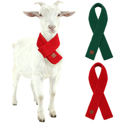 GINDOOR sheep Christmas scarf on a dog adds festive charm for holiday photos