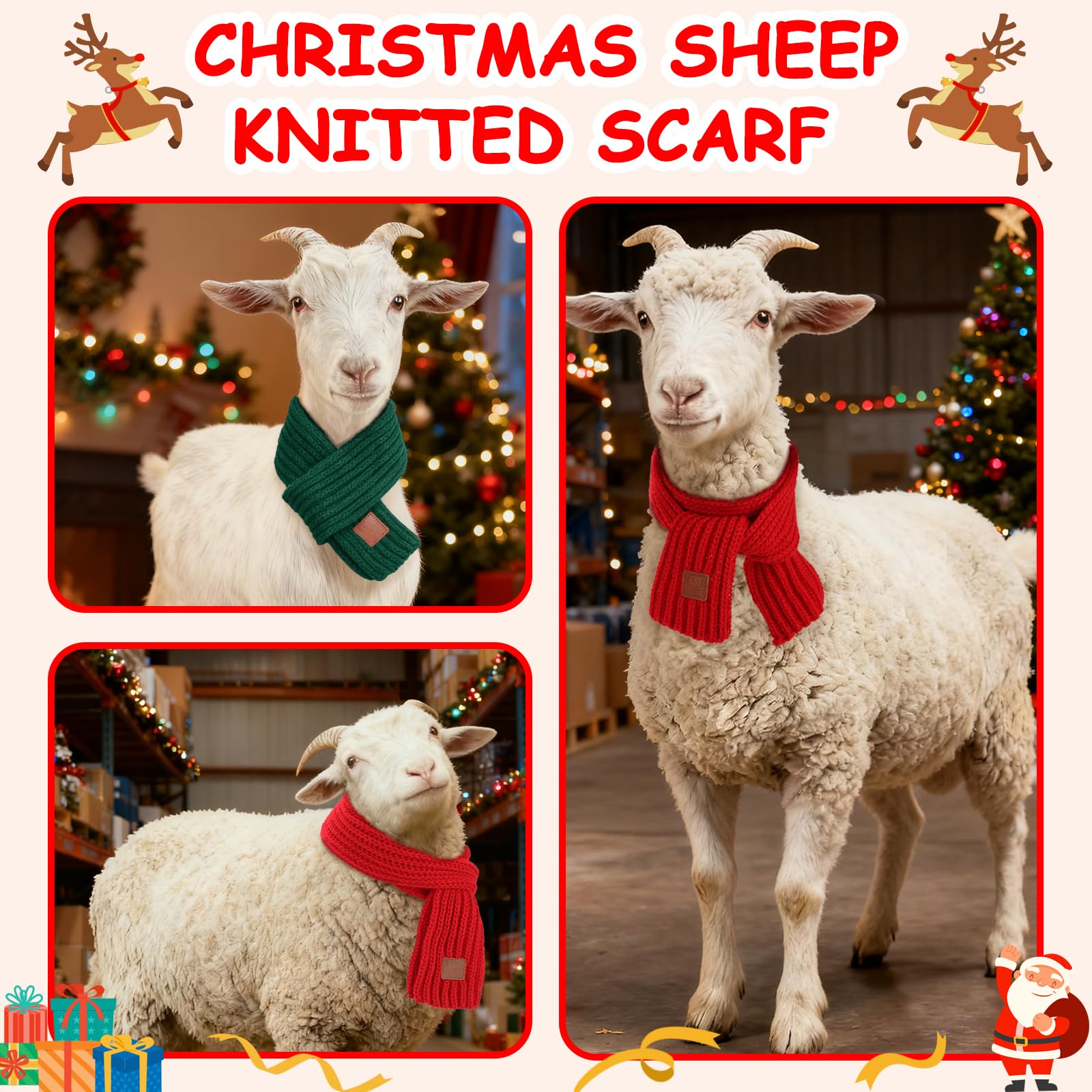 GINDOOR skin-friendly winter scarf keeps pets warm without irritation