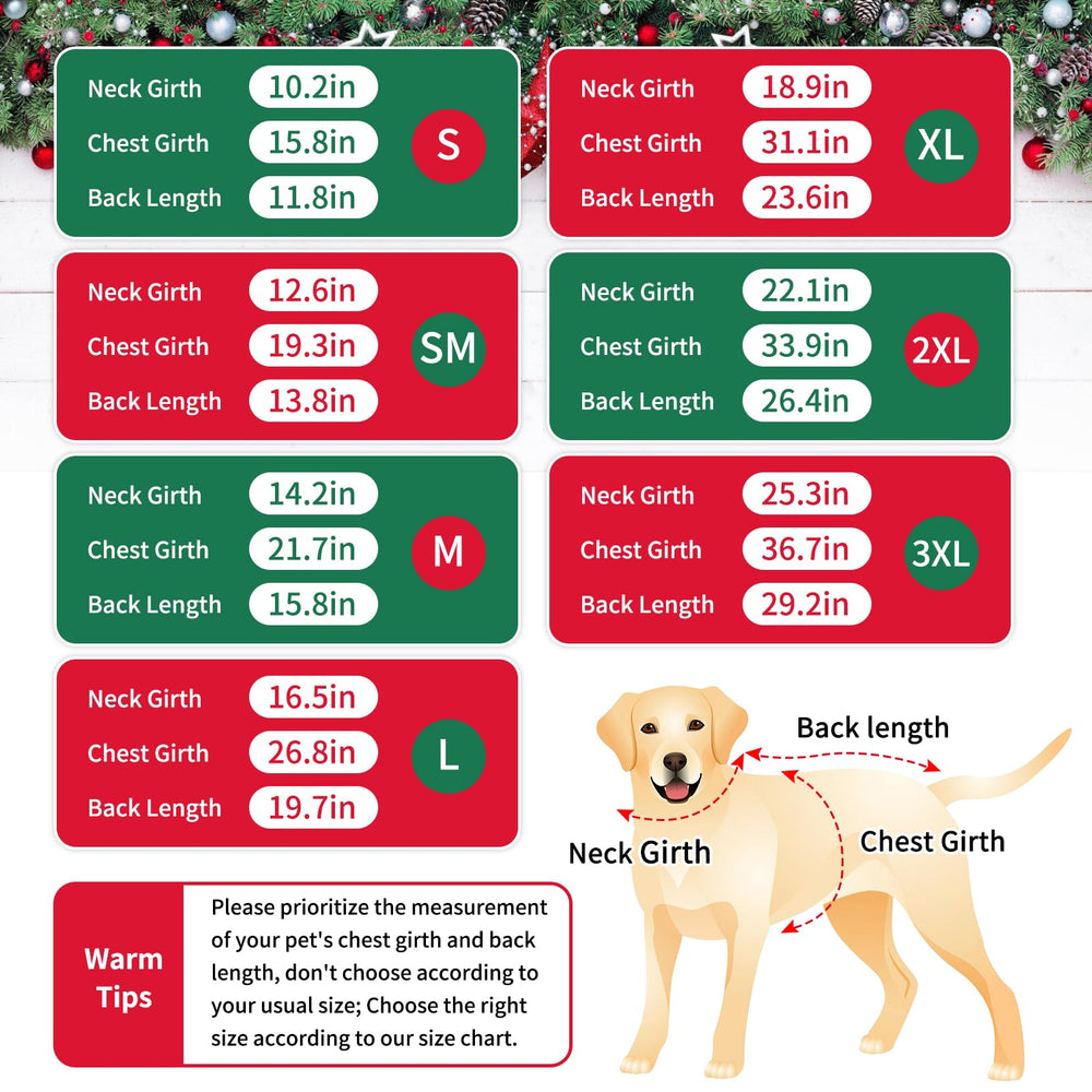 GINDOOR dog christmas-tree-pattern sweater elevates festive style during walks.