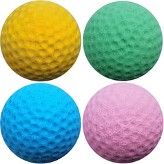 GINFH indoor cat toy packaging shows 12-pack foam golf balls for variety