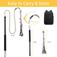 Gingull Flirt Pole non-slip foam handle adds comfortable control