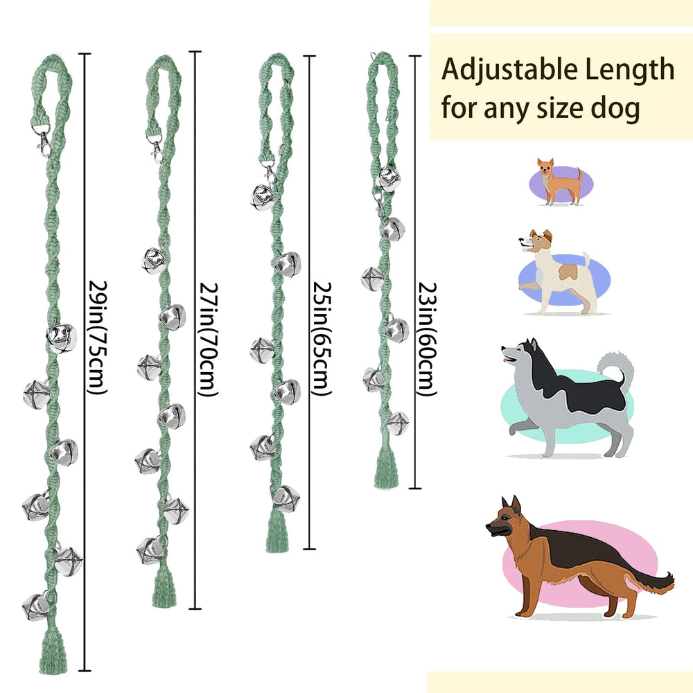 GINIDEAR dog bell sound-pitch image emphasizes loud yet gentle chime throughout home.