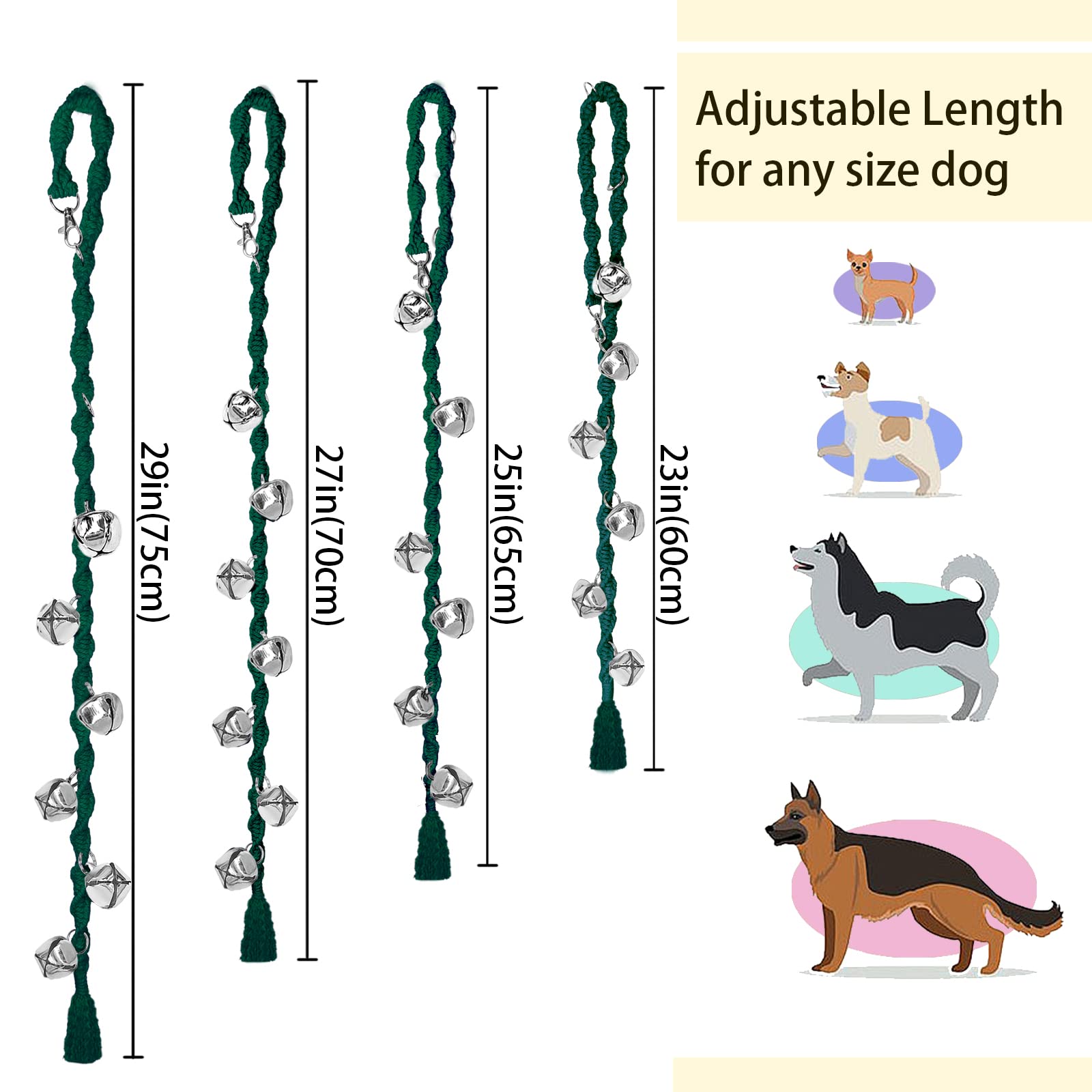 GINIDEAR dog bells handmade premium yarn