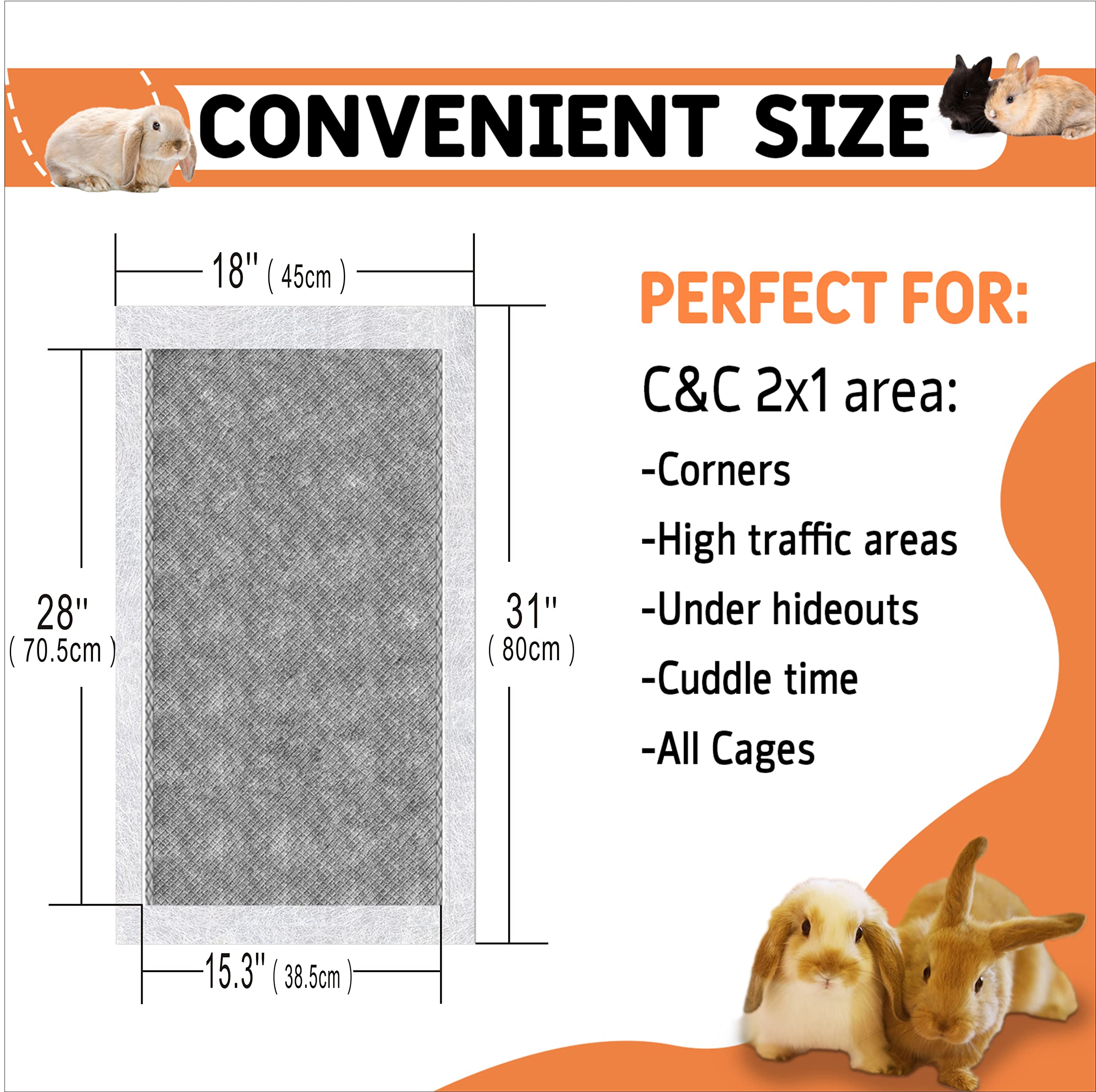 GINIDEAR guinea pig bedding highlighting side wall coverage for easier cleanup