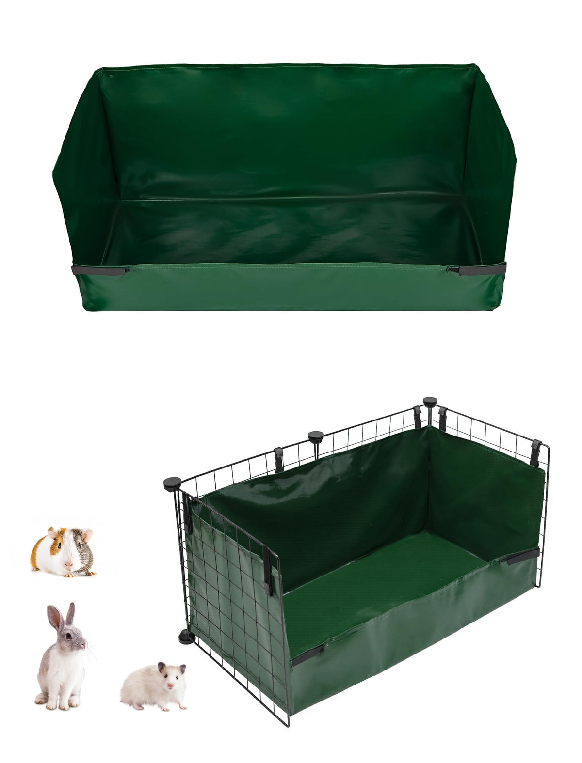 ginidear guinea pig cage liner waterproof base 28x13 keeps floors clean and dry