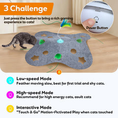 Giociv peek-a-boo felt cover reveals hidden holes for surprise play bursts