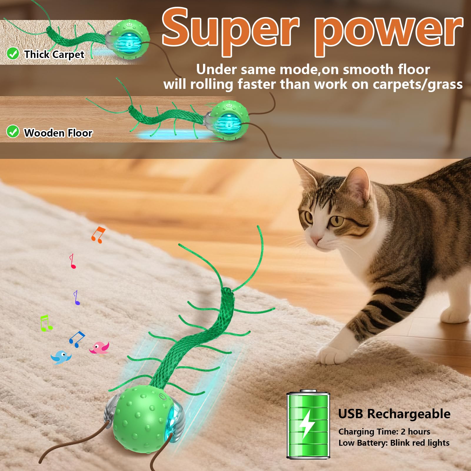Giociv Type-C charging keeps play sessions ready for longer