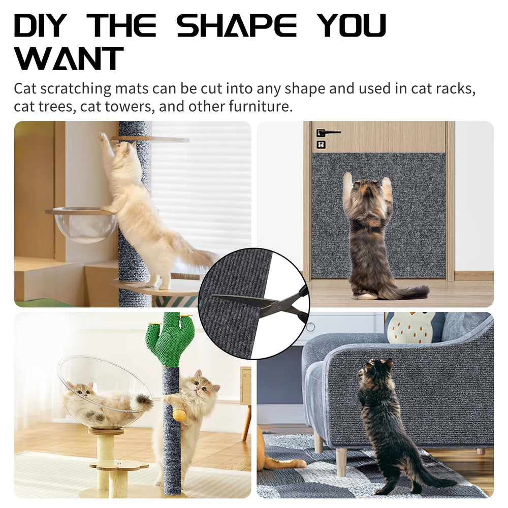 Giomre cat scratch mat for cat towers and furniture DIY expansion.