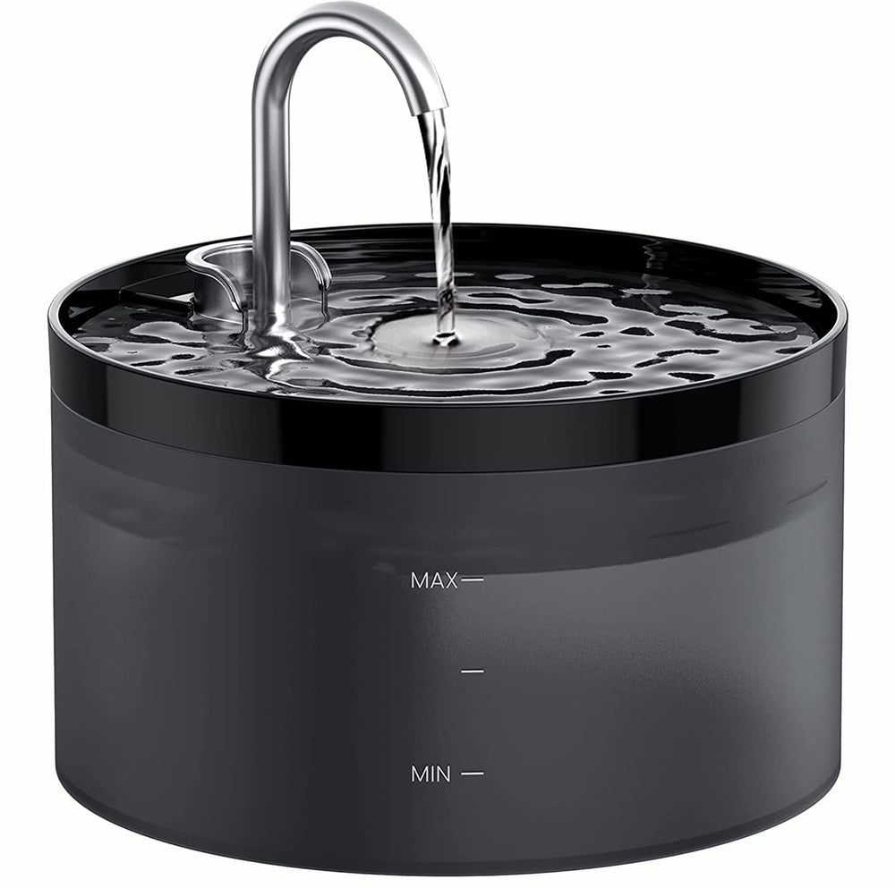 GIOTOHUN cat fountain 2L capacity close-up highlights roomy reservoir for fewer refills