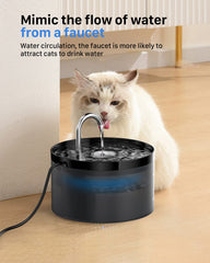 GIOTOHUN cat fountain triple-filtration system delivers cleaner water for pets