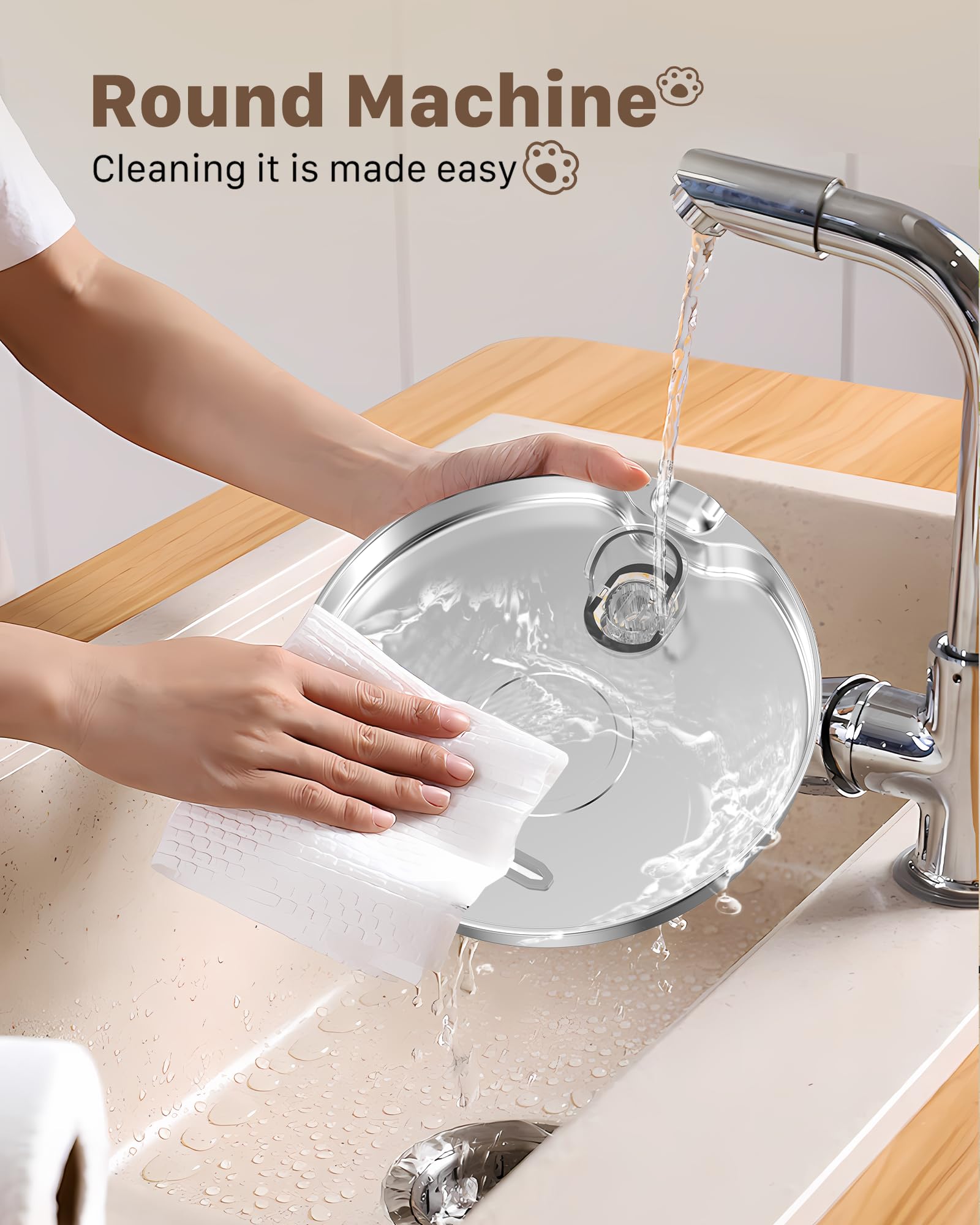 GIOTOHUN cat water fountain easy-clean design—fast disassembly for maintenance