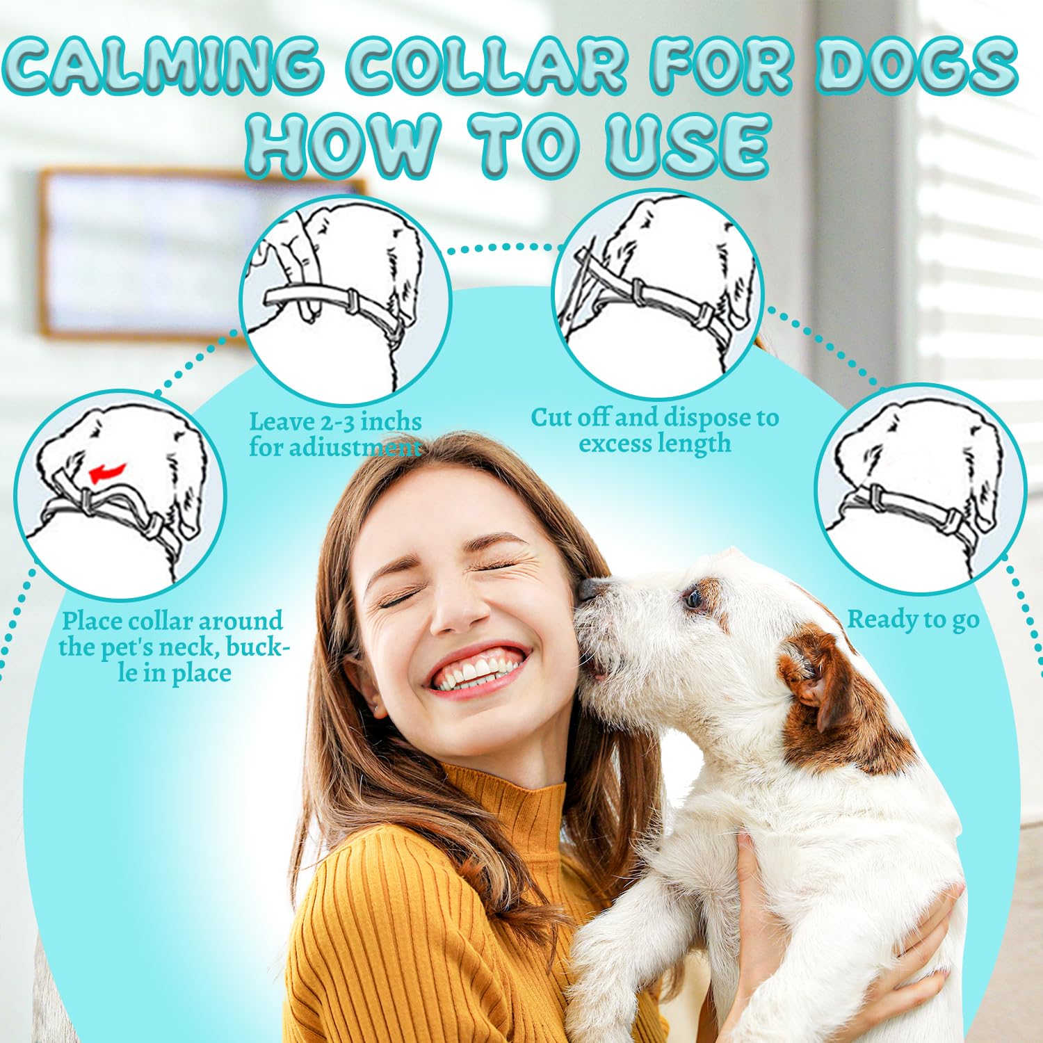 GIOVARA Calming Collar provides up to 60-day pheromone release for ongoing comfort.