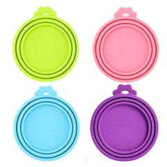 Giozoc can cover universal-fit close-up demonstrates flexible silicone for many can sizes, keeps food fresh