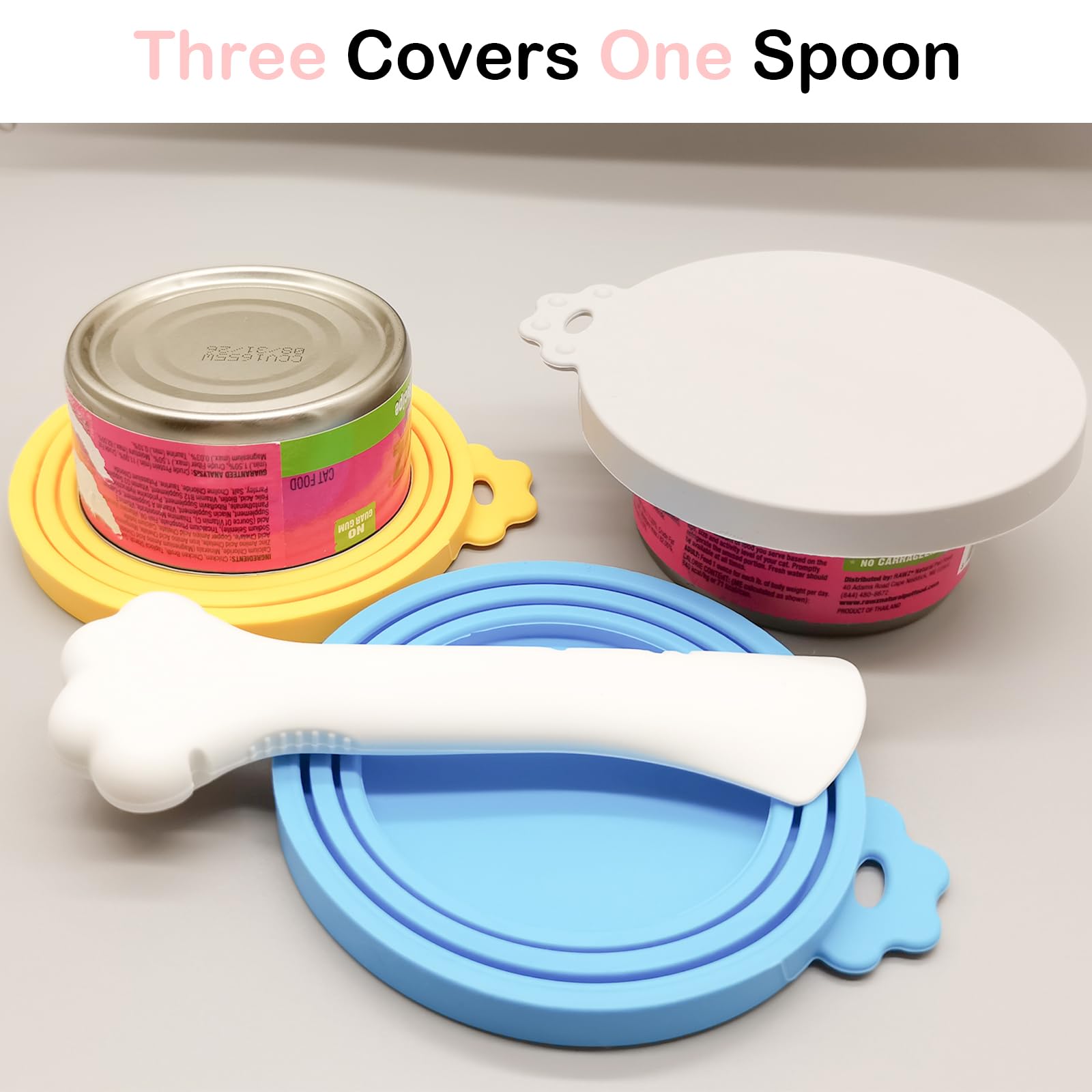 Giozoc can covers grey lid demonstrates snug seal across sizes.