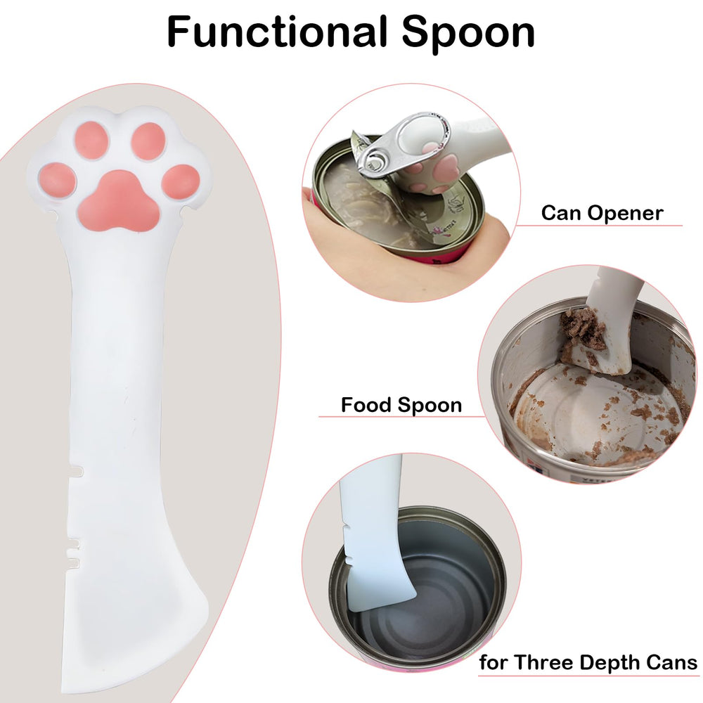 Giozoc spoon features built-in can opener for simple serving.