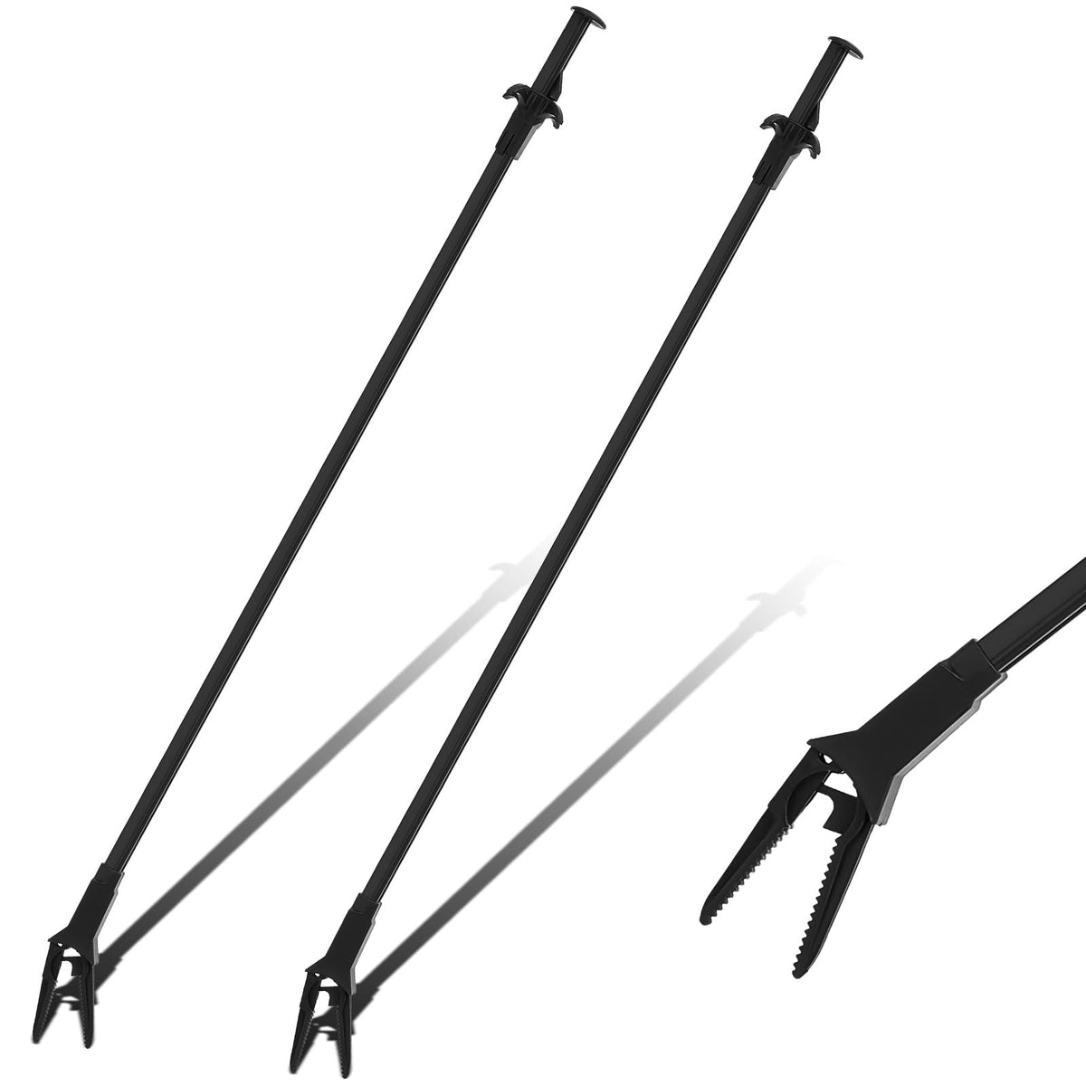 Gisafai aquarium tongs two-pack offers long reach for deep tanks and precise trimming.