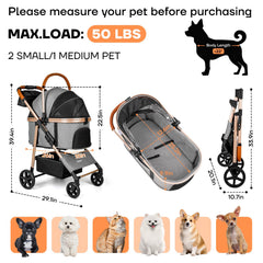 Gisaryc Dog Cat Stroller rain cover protecting pet from rain outdoors