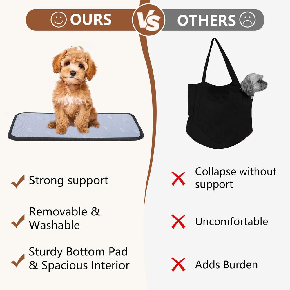 Gisaryc dog purse carrier foldable for easy storage during travel.