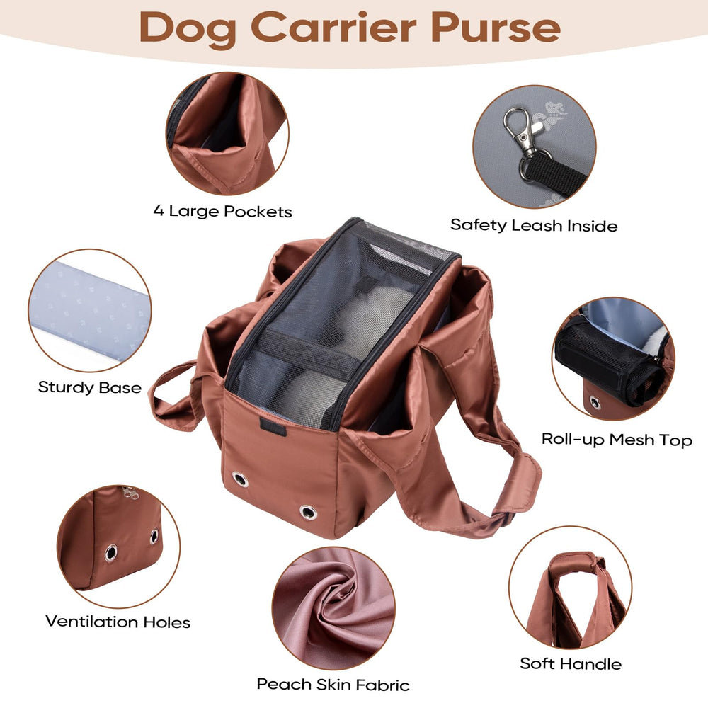 Gisaryc dog purse carrier folded compact for easy storage and travel.
