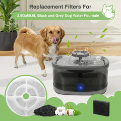 GISOFIK 18cm cat fountain filter trims impurities, keeps water fresh for longer.