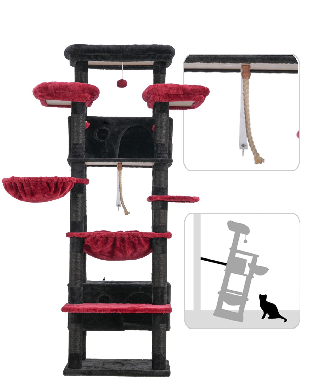 Gitelsnour cat-tree-anti-tip-assembly ensures stable setup