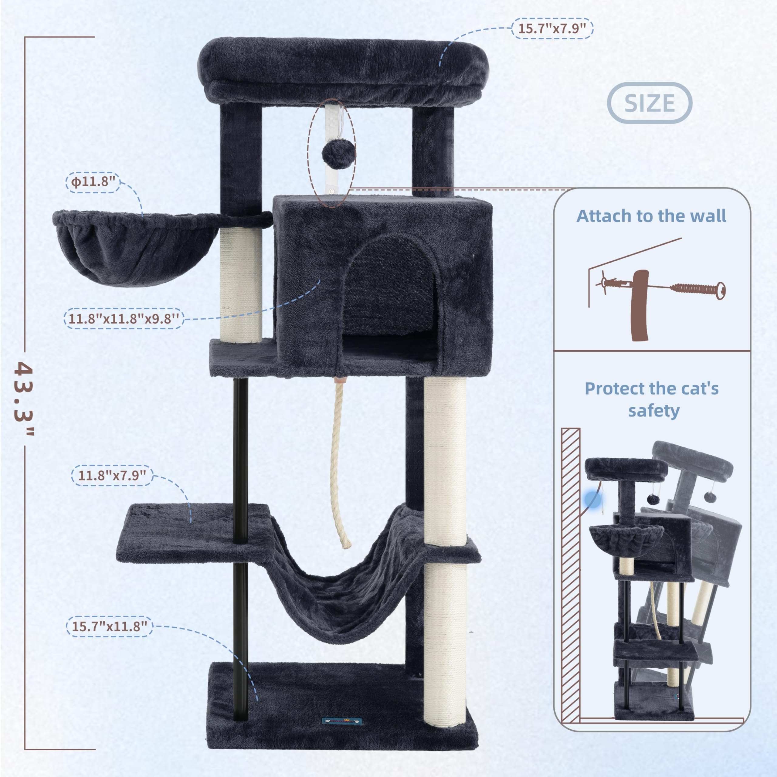 Gitelsnour cat tree assembly guides simplify setup for quick enjoyment.