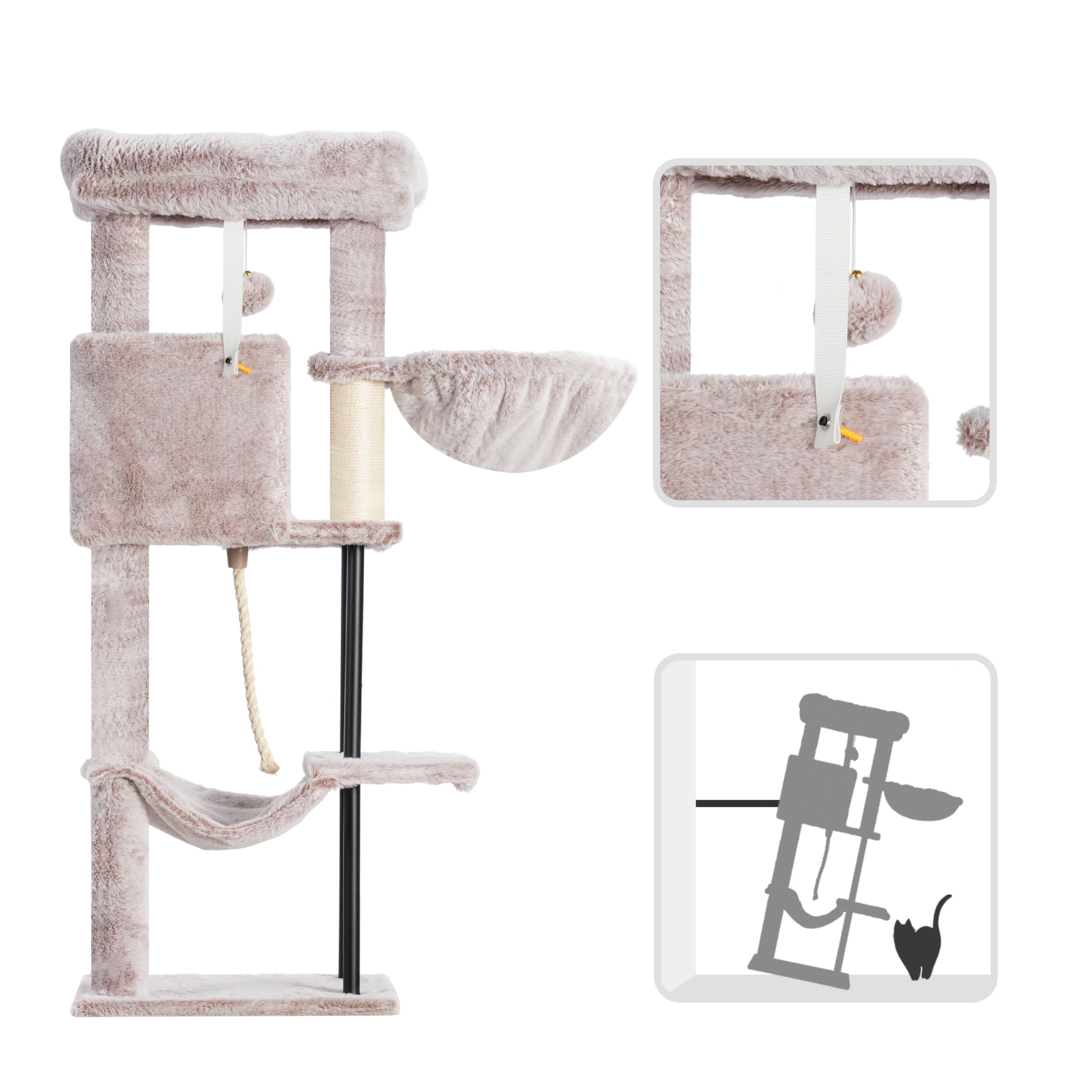 Gitelsnour cat tree includes assembly tools for a quick setup.