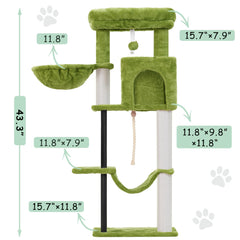 Gitelsnour cat tree cat condo entry inviting easy in-and-out access for kittens