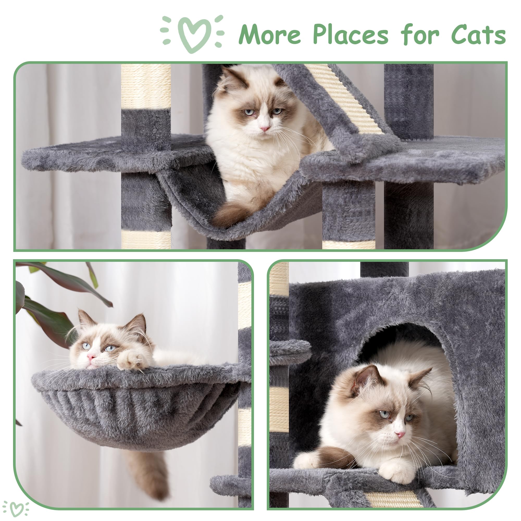 Gitelsnour cat tree condo offers privacy and cozy retreat for cats