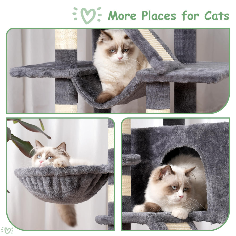 Gitelsnour cat tree condo offers privacy and cozy retreat for cats