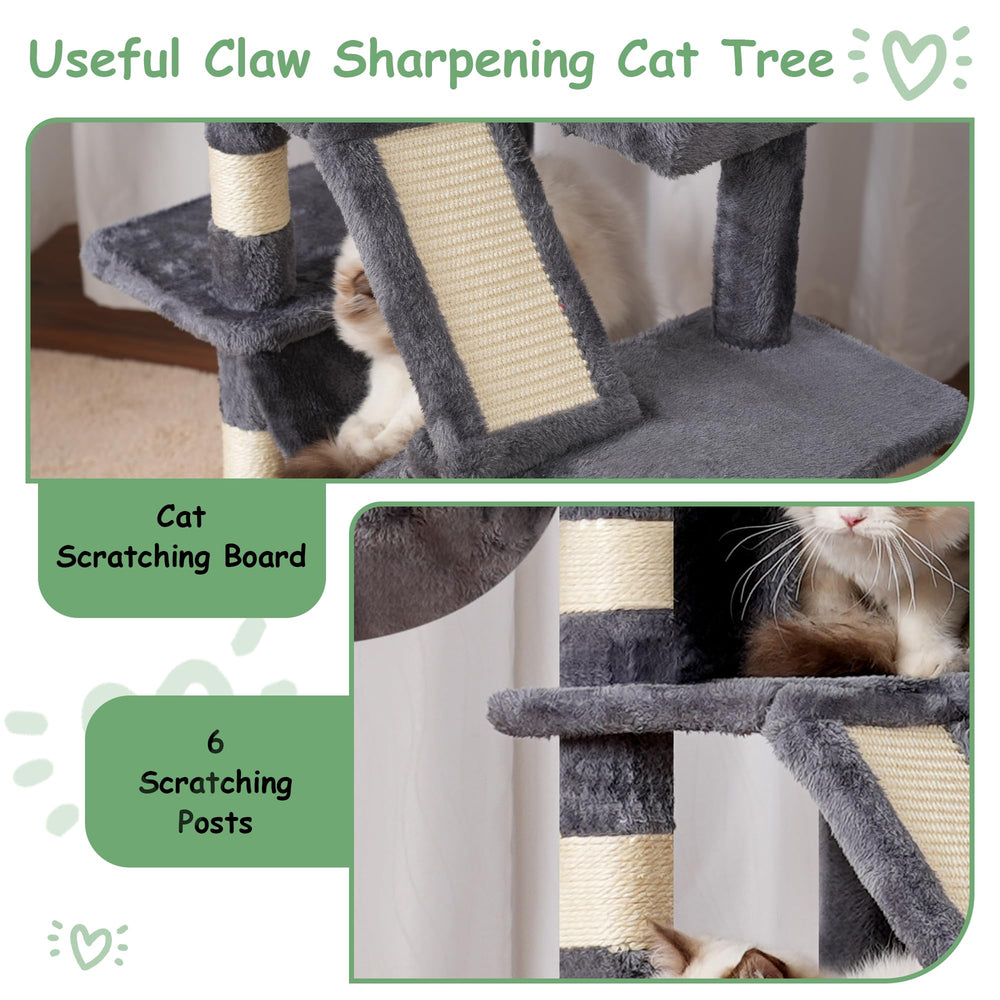 Gitelsnour cat tree hammock provides a relaxing lounging spot for naps