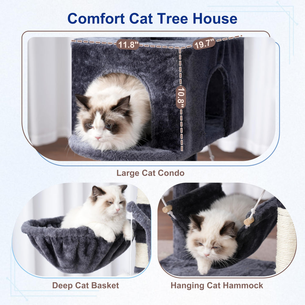 Gitelsnour cat tree toy ball and teaser encourage interactive play and mental stimulation.