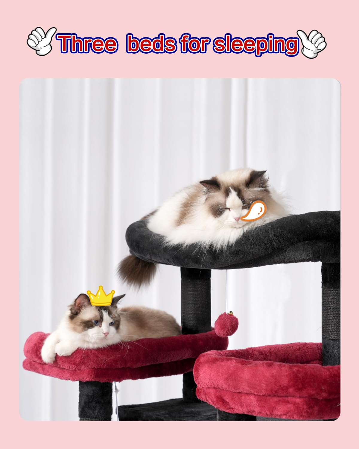 Gitelsnour cat-tree-cozy-baskets-hammocks create safe hideouts for naps