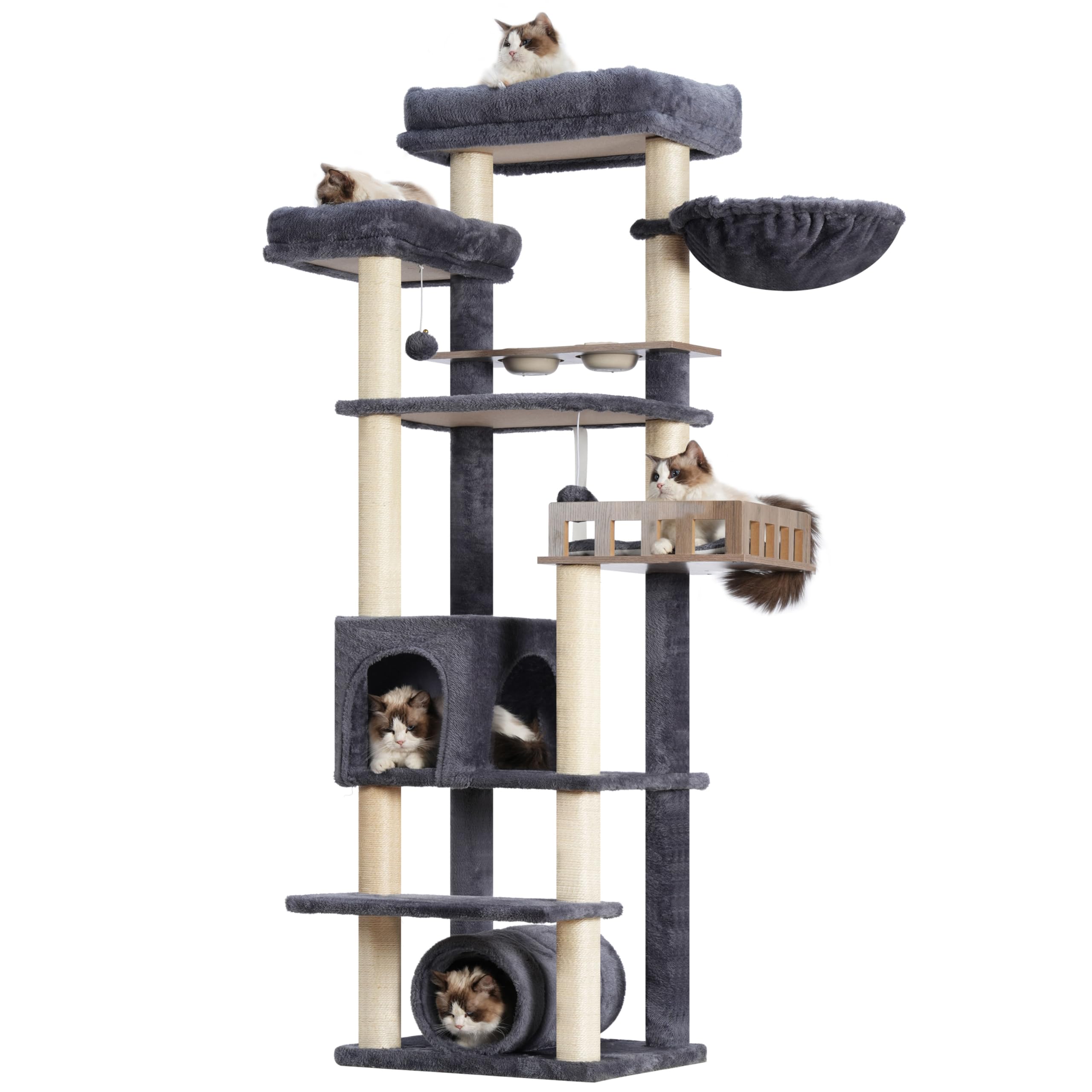Gitelsnour cat tree durable-p2-board ensures sturdy construction.