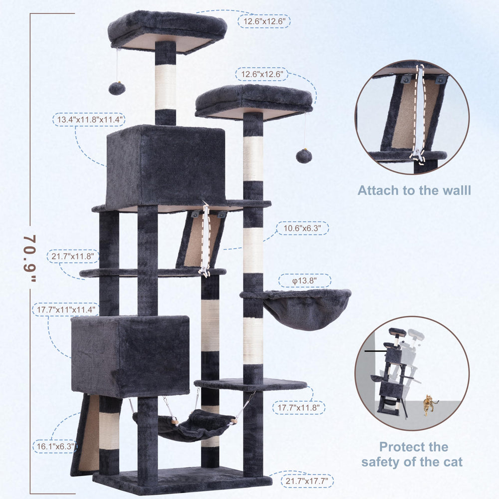 Gitelsnour cat tree hammock for relaxed lounging
