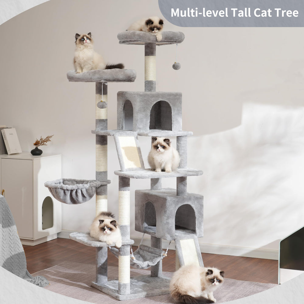 Gitelsnour cat tree hammock provides lounging spot for cats
