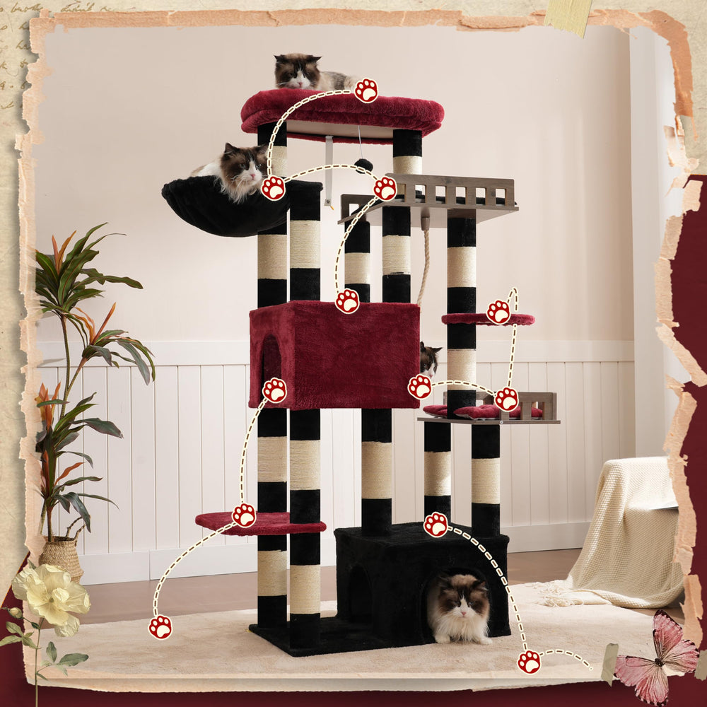 Gitelsnour padded edges on top perch provide soft, non-slip lounging