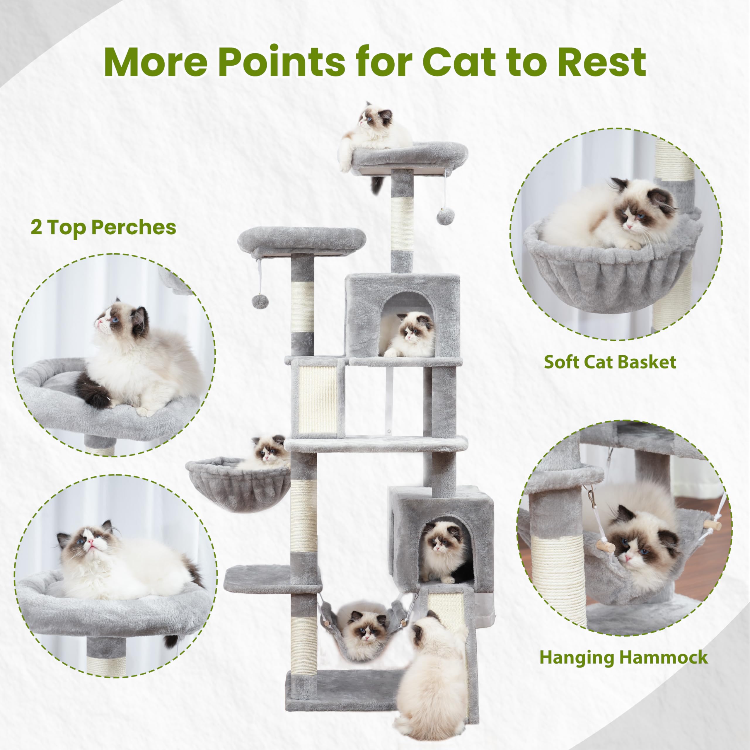 Gitelsnour cat tree plush cave 1 provides cozy hiding spot