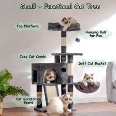 Gitelsnour cat tree scratching posts let claws release safely.