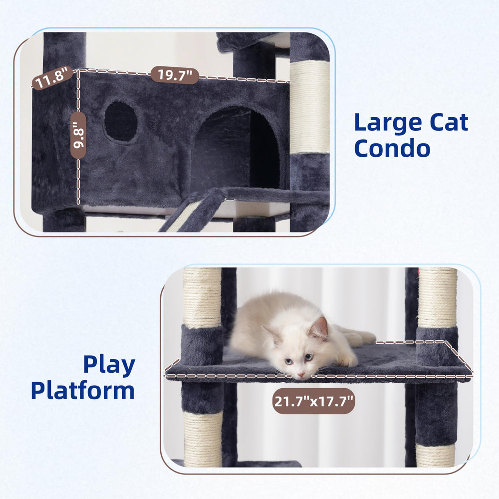 Gitelsnour cat tree sisal posts satisfy scratching instincts while protecting furniture.
